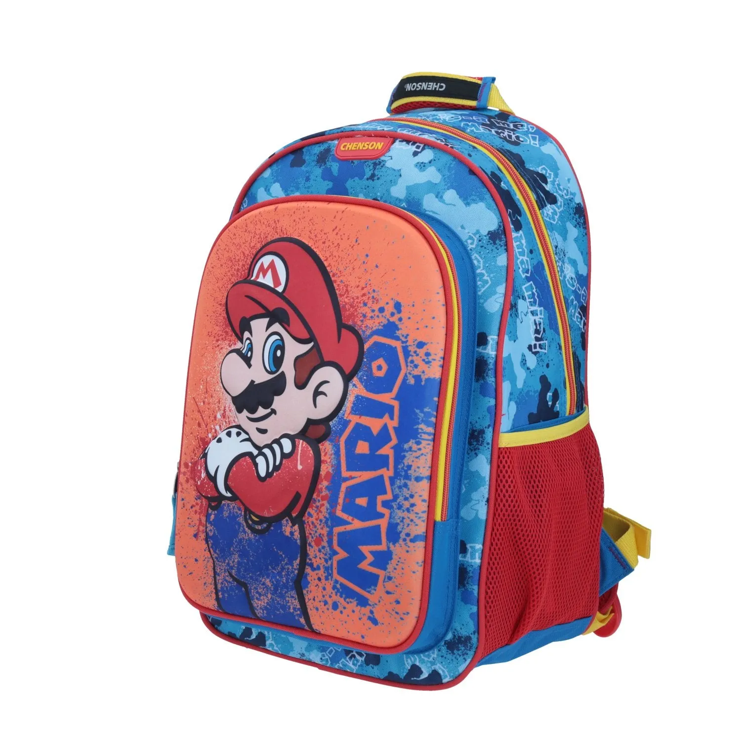 Mochila Azul Mario Bros Splash Chenson