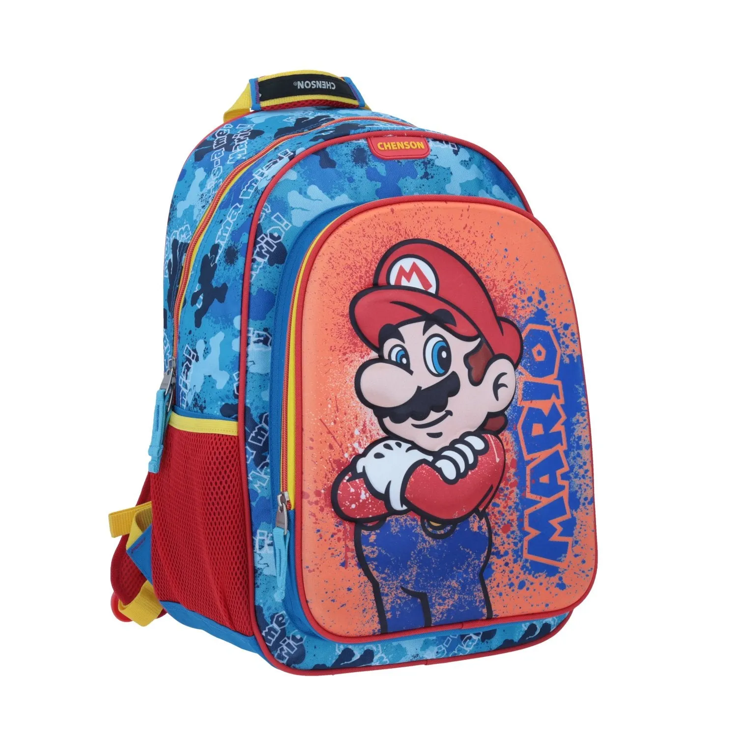 Mochila Azul Mario Bros Splash Chenson