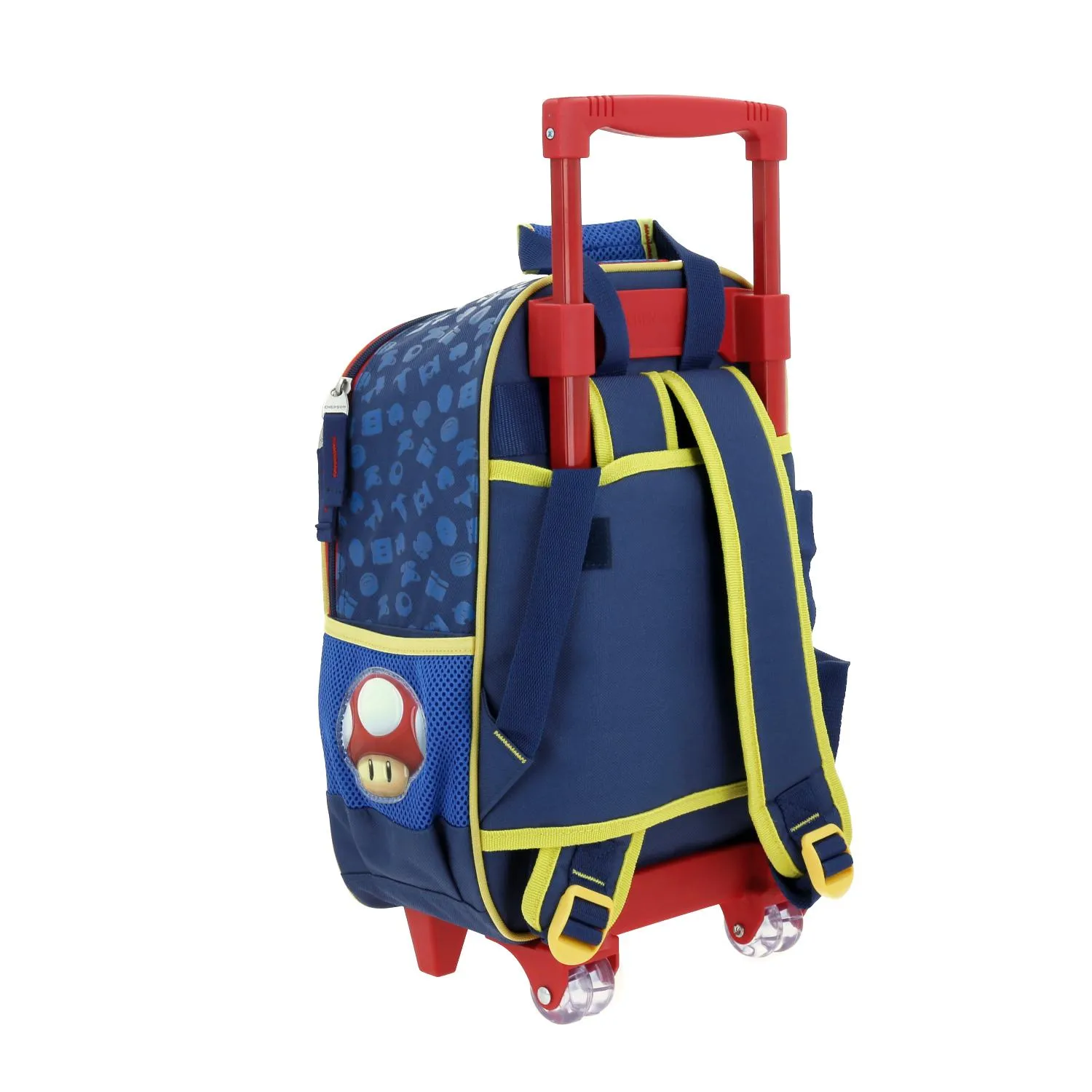 Mochila con Ruedas Luigi y Mario Bros Azul Kinder