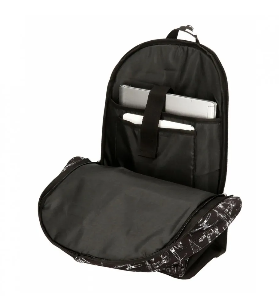 Mochila Escolar Star Wars Space Mission 44cm con portaordenador negro