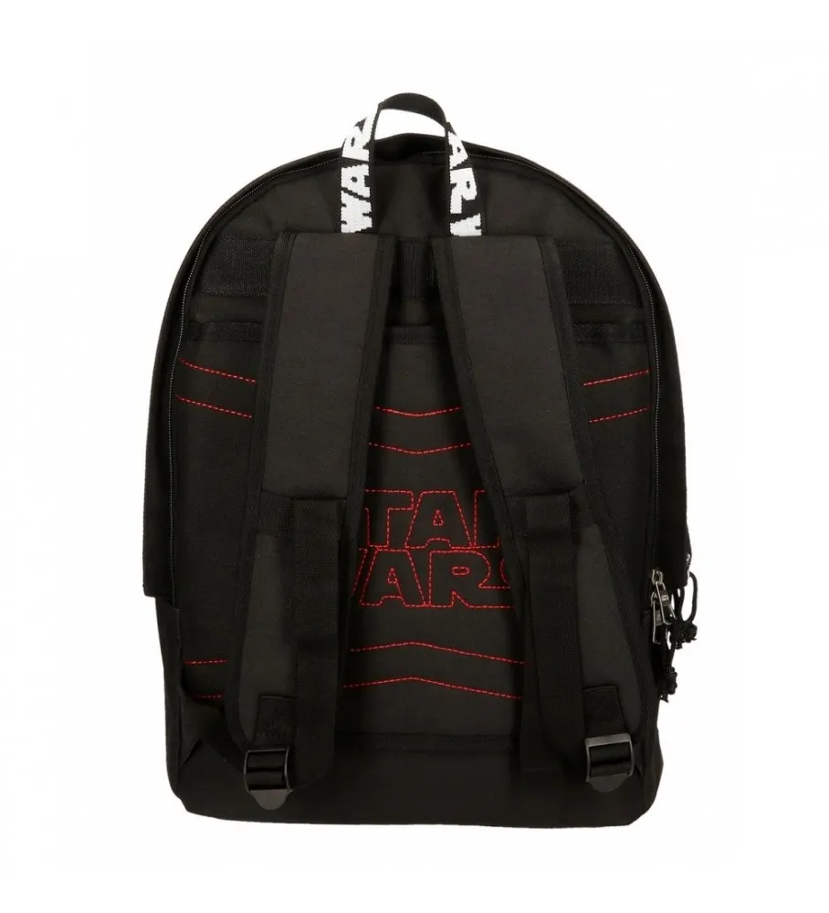 Mochila Escolar Star Wars Space Mission 44cm con portaordenador negro