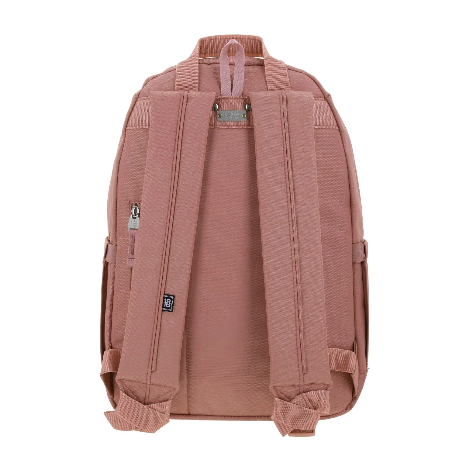 Mochila Grande 1818 Unisex Softy Caqui Con Porta Laptop De Hasta 15.