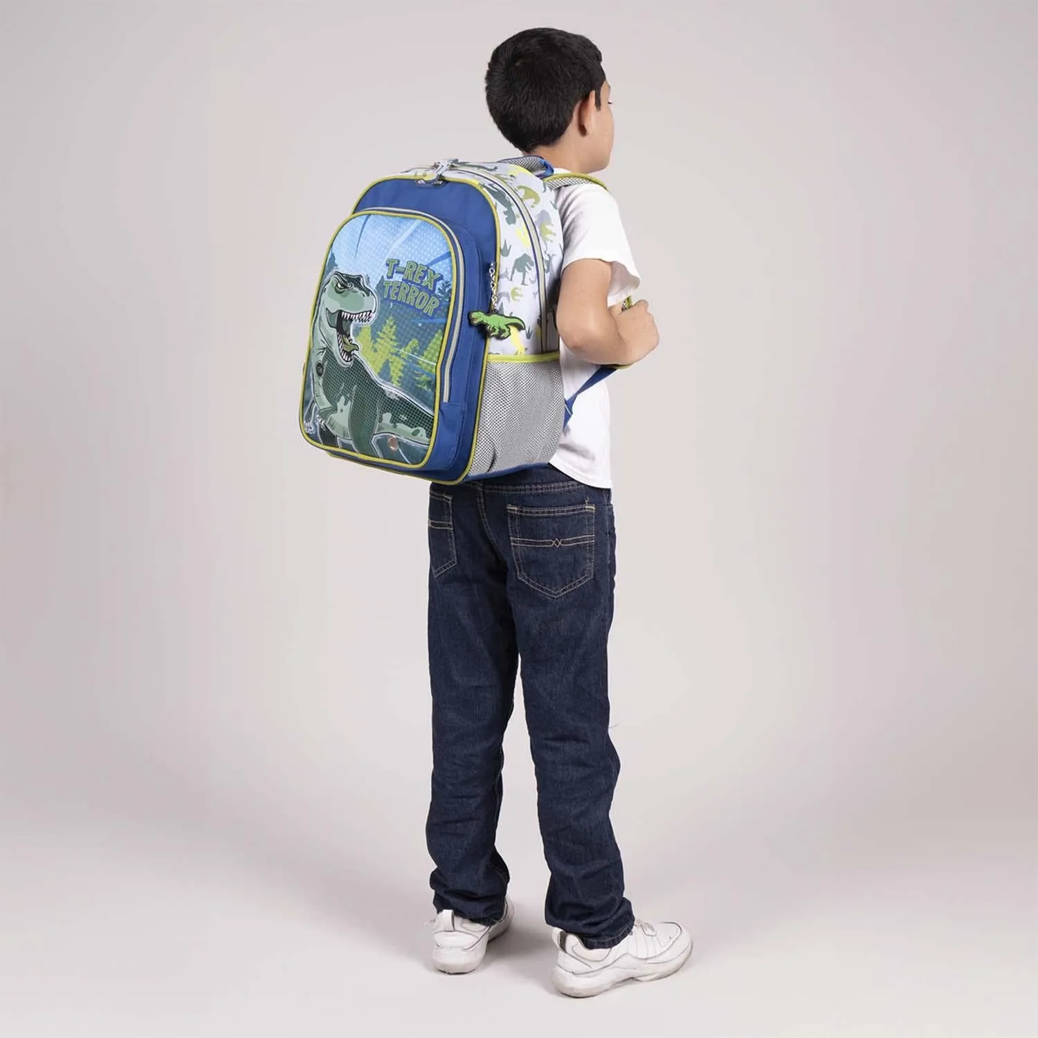 Mochila Grande Azul Con Porta Tablet Para Nio Chenson Trerror