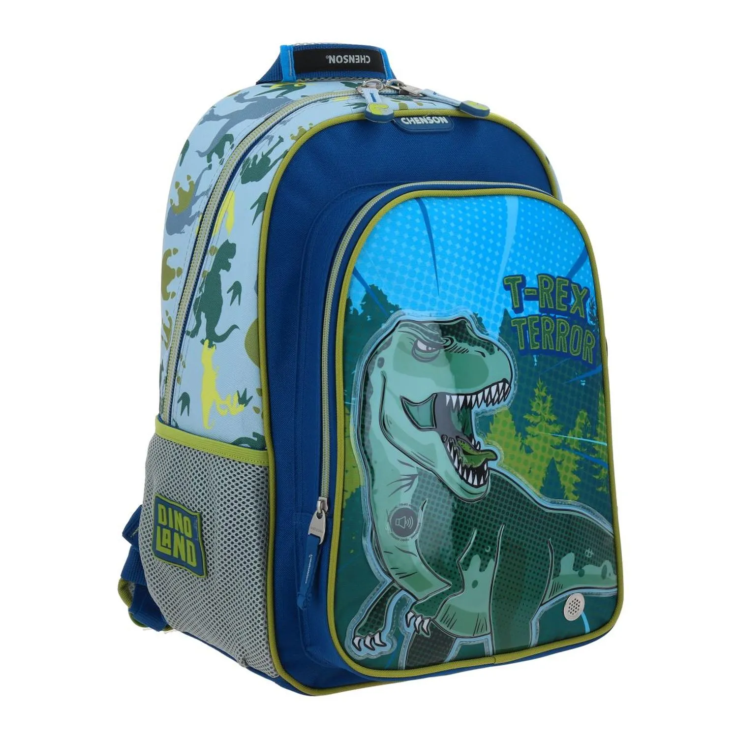 Mochila Grande Azul Con Porta Tablet Para Nio Chenson Trerror