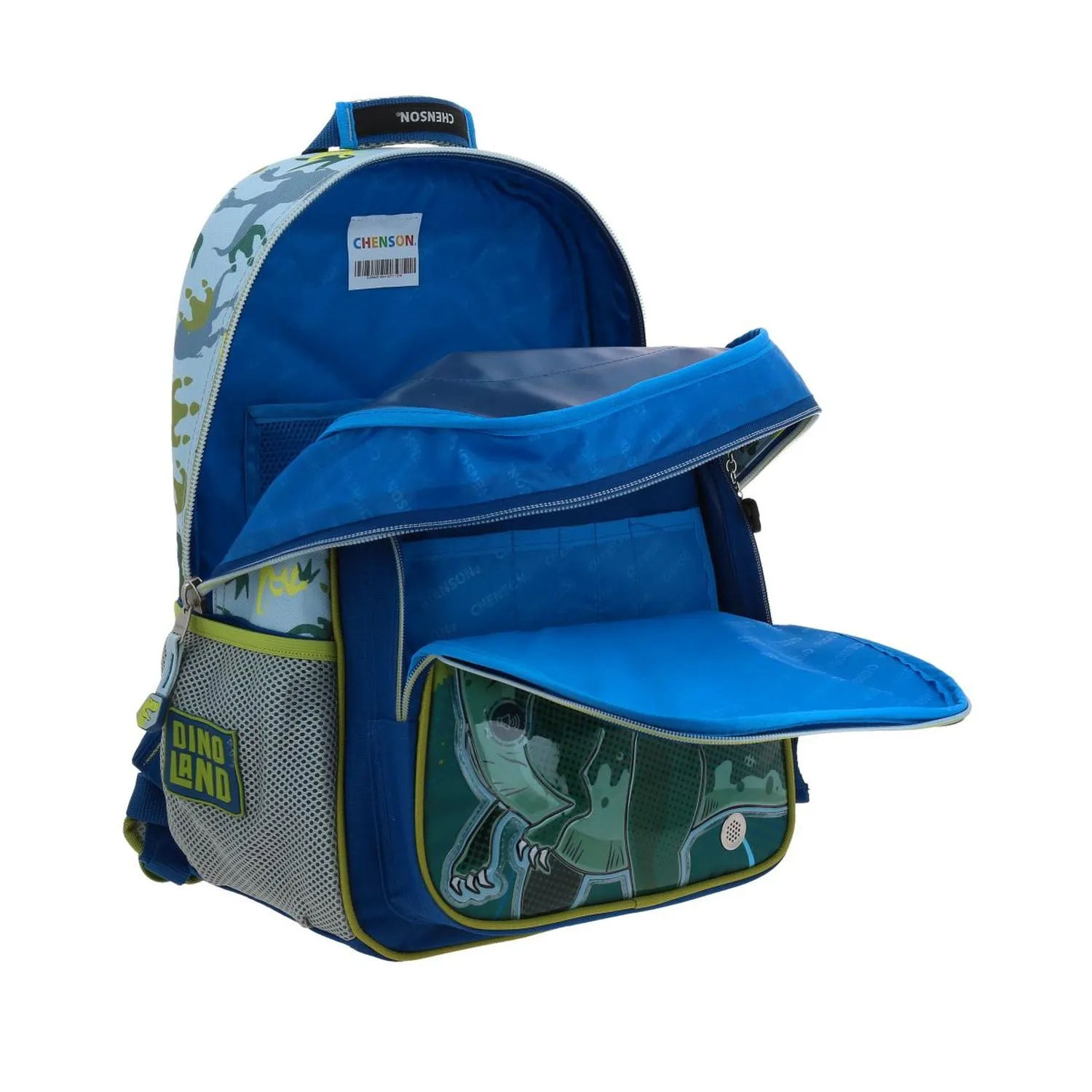 Mochila Grande Azul Con Porta Tablet Para Nio Chenson Trerror