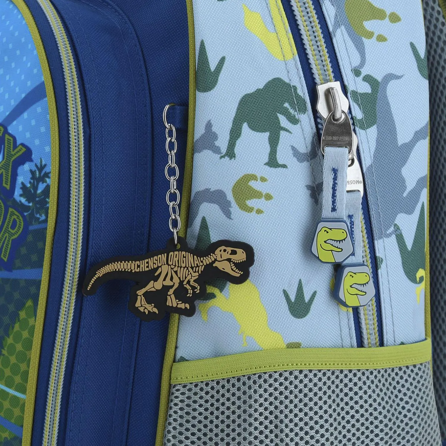Mochila Grande Azul Con Porta Tablet Para Nio Chenson Trerror