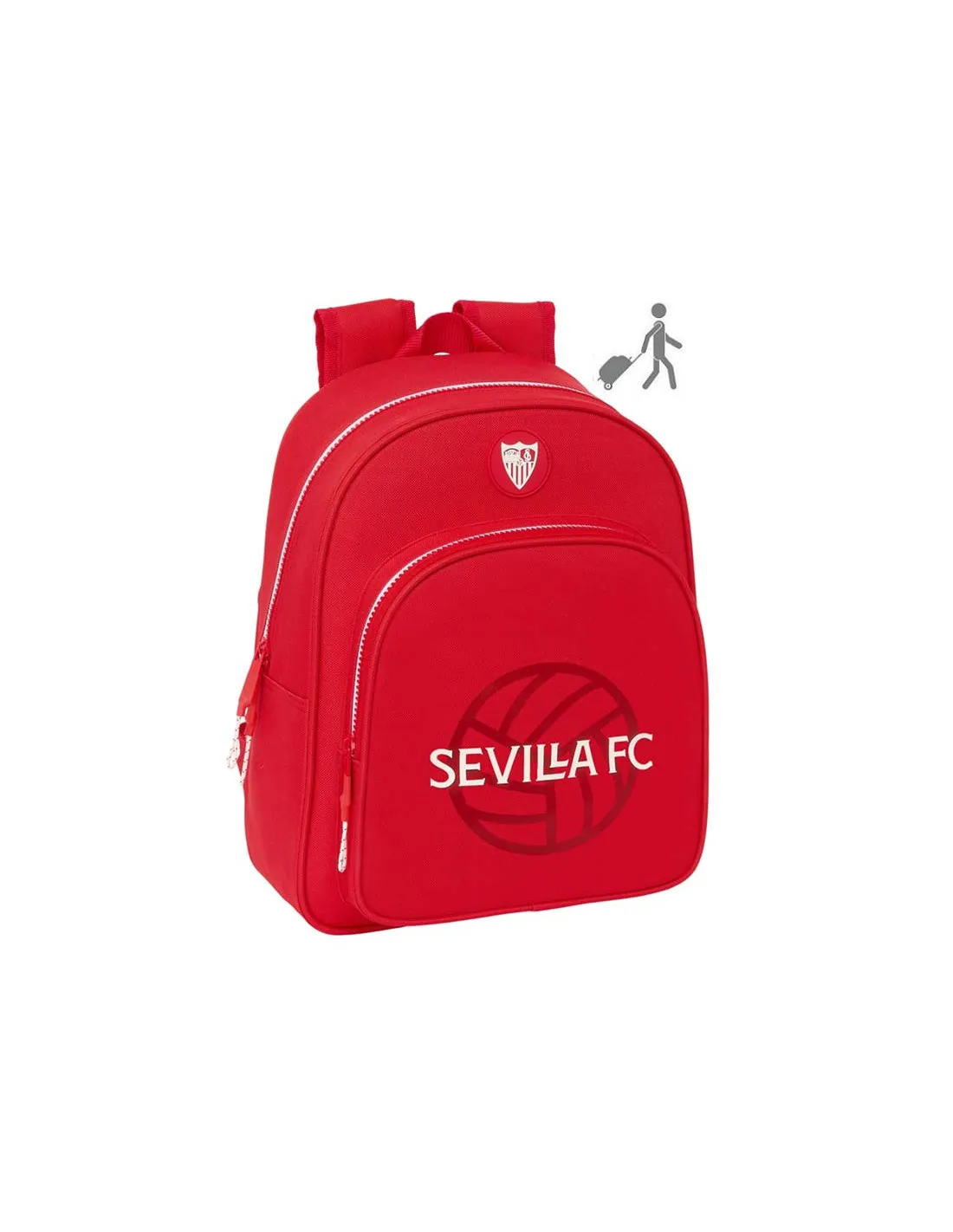 MOCHILA INFANTIL SEVILLA FC ADAPTABLE A CARRO 202425