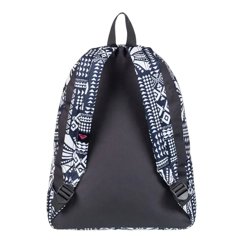 Mochila Roxy Sugar Baby Printed Negro Blanco Floreado