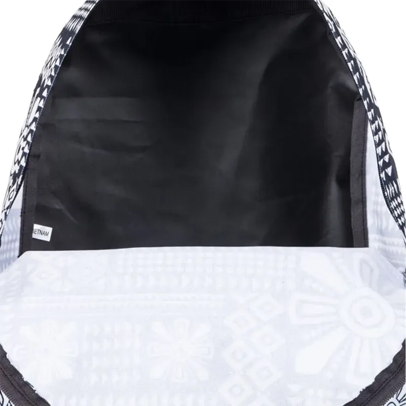 Mochila Roxy Sugar Baby Printed Negro Blanco Floreado
