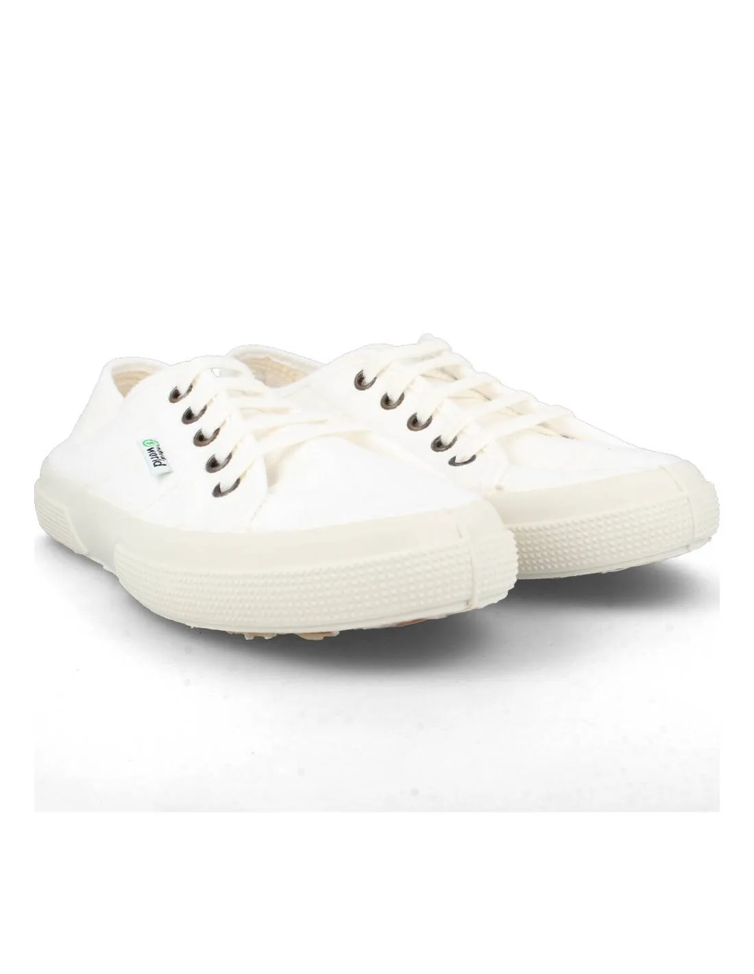 NATURAL WORLD  ZAPATILLA BASQUET LONA BLANCO