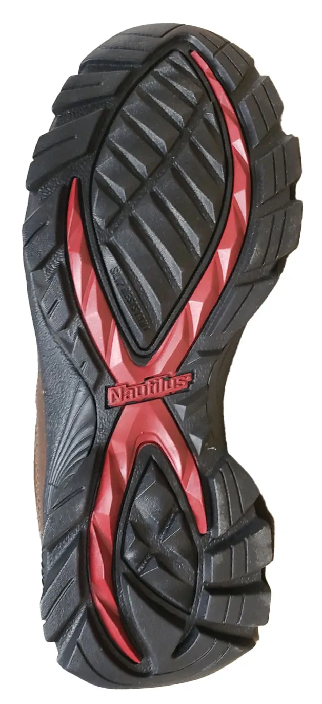 NAUTILUS Zapato de trabajo, Oxford, antideslizante, SD, con puntera blanda, marrÝn, para mujer, Nautilus N4671