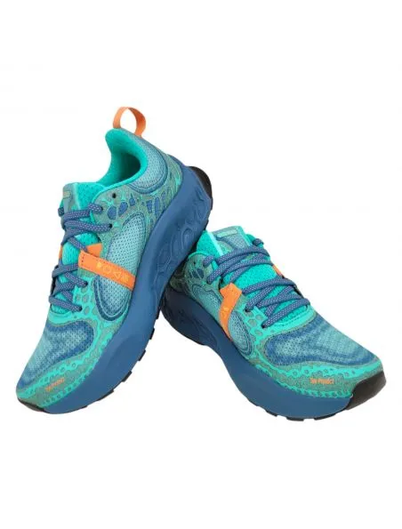 NEW BALANCE Zapatillas Fresh Foam X Hierro V8 Mujer Dark Juniper/Orange/Blue