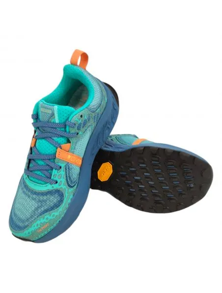 NEW BALANCE Zapatillas Fresh Foam X Hierro V8 Mujer Dark Juniper/Orange/Blue
