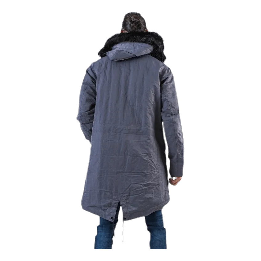 Nike Down Fill Hood Parka Grey