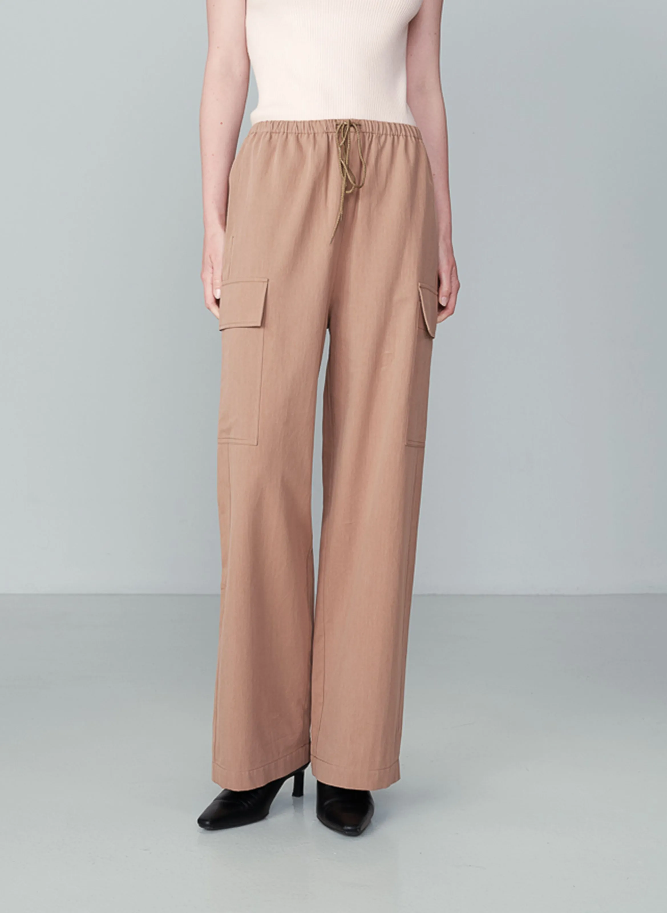 NOW  PANTALóN CARGO DE MEZCLA DE ALGODóN EN MARRON
