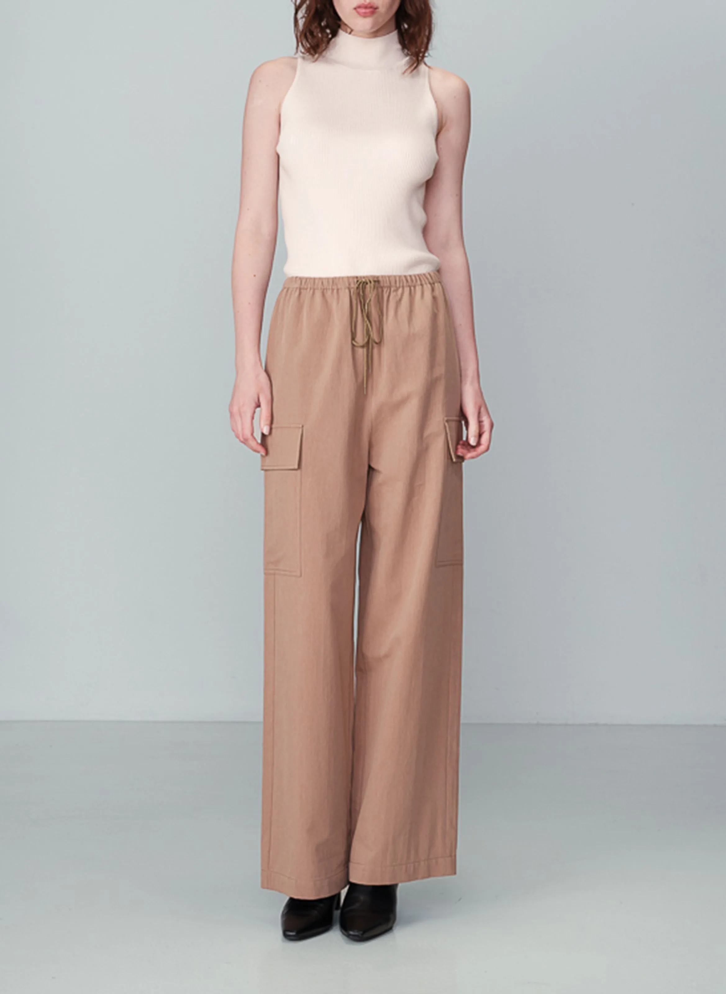 NOW  PANTALóN CARGO DE MEZCLA DE ALGODóN EN MARRON