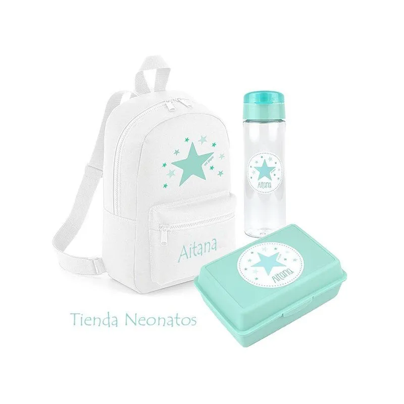 Pack bebé mochila blanca Estrella