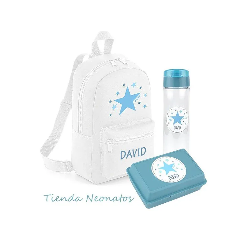 Pack bebé mochila blanca Estrella