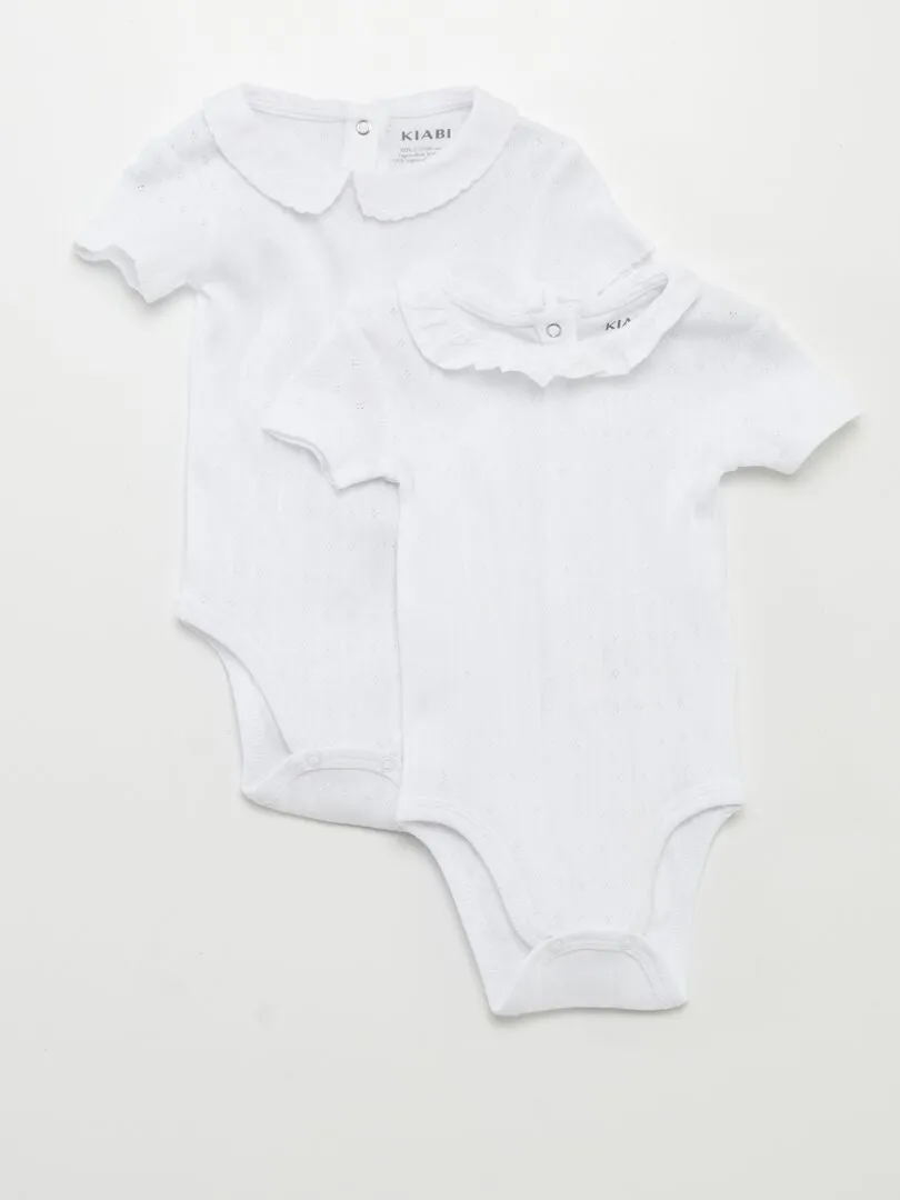 PACK DE 2 BODIES DE PUNTO  BLANCO