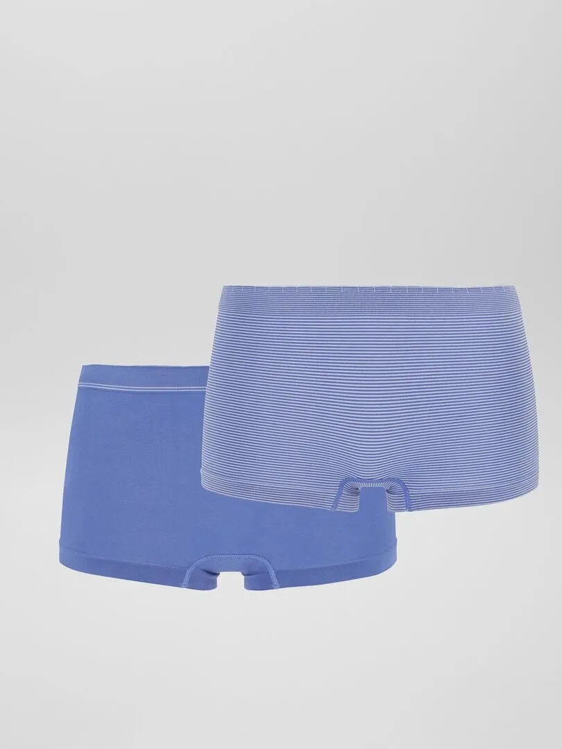 PACK DE 2 CULOTES SIN COSTURAS 'BILLET DOUX'  AZUL