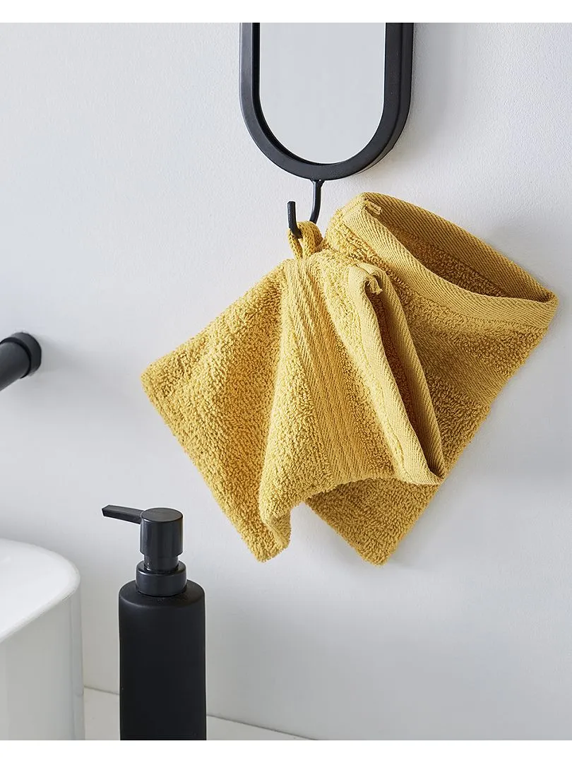 PACK DE 2 MANOPLAS DE BAñO  BEIGE