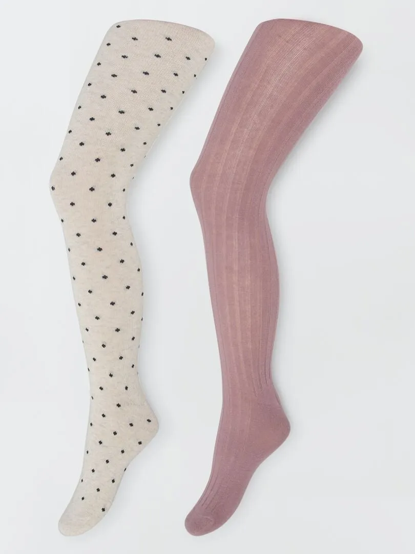 PACK DE 2 PARES DE MEDIAS  PURPURA