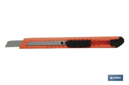 Pack de 3 cúter | Fabricado en ABS | Medida de la hoja de 9 mm
