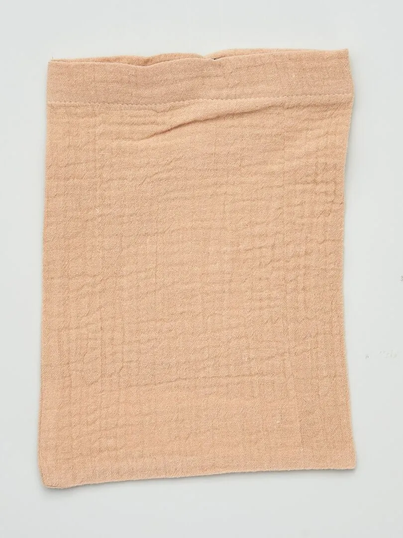 PACK DE 3 MANOPLAS DE BAñO DE FIELTRO  BEIGE