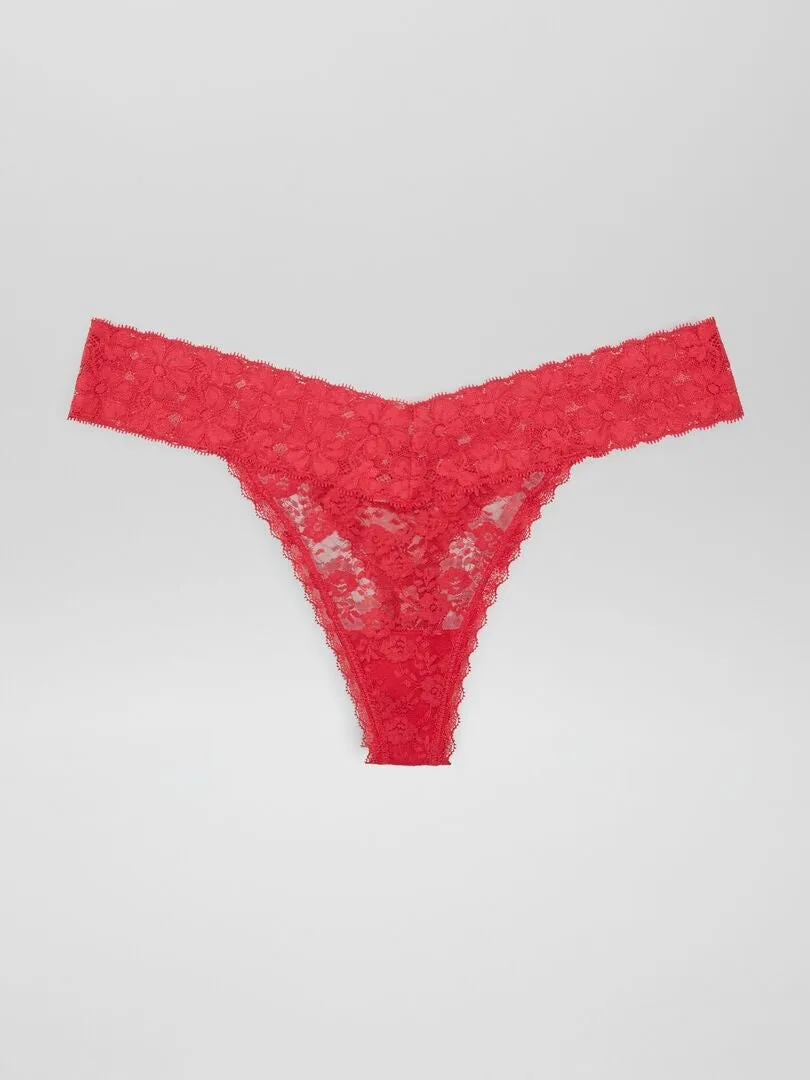 PACK DE 3 TANGAS DE PUNTO  ROJO