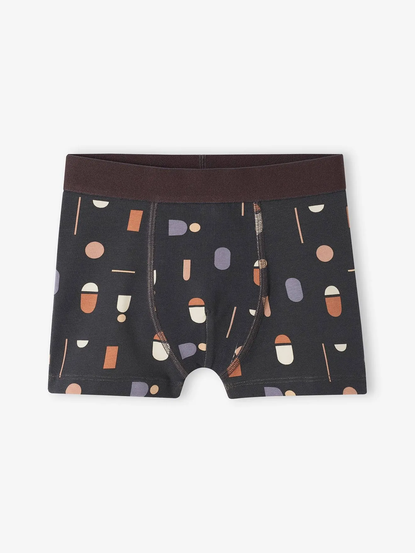Pack de 5 boxers stretch estampado gráfico de algodón orgánico, niño