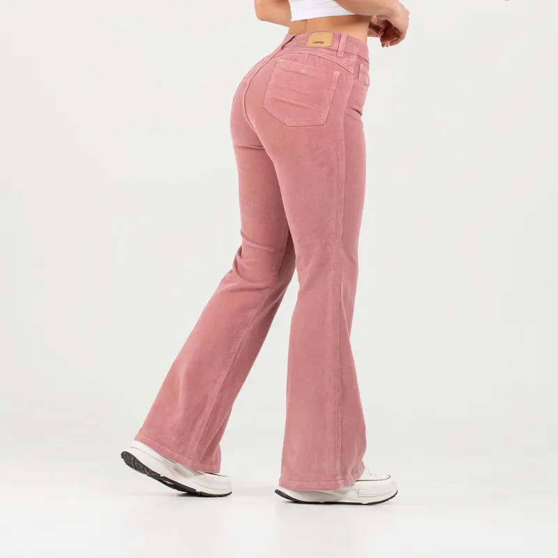 PANTALON FLARE PANA AX2367 PALO DE ROSA