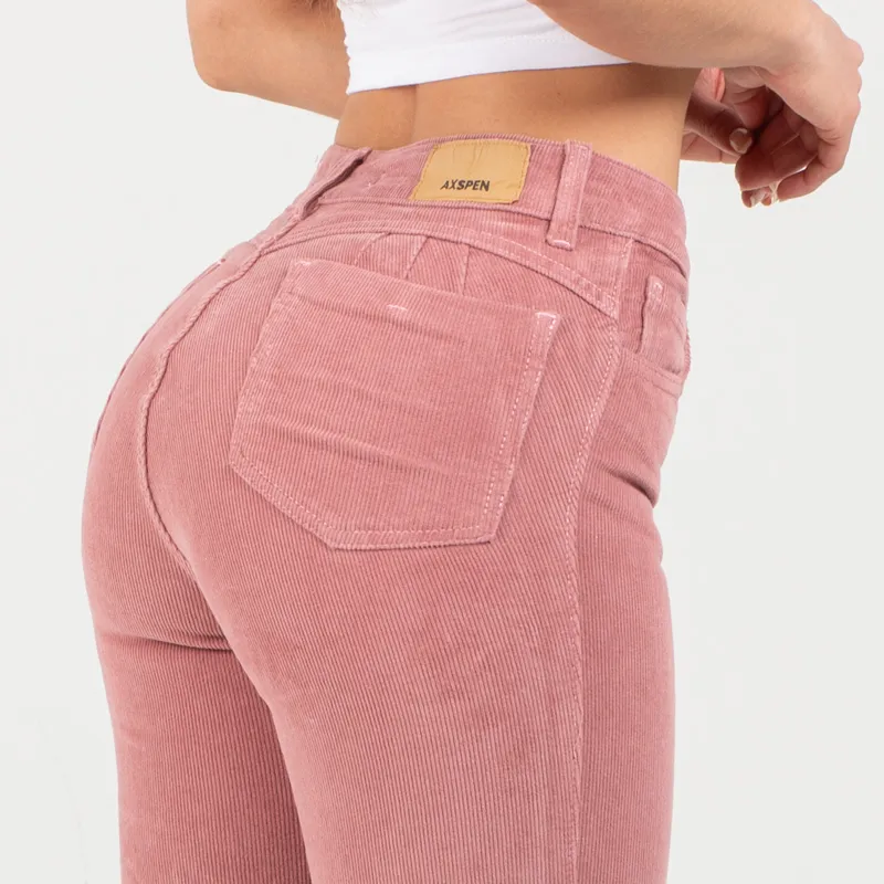 PANTALON FLARE PANA AX2367 PALO DE ROSA