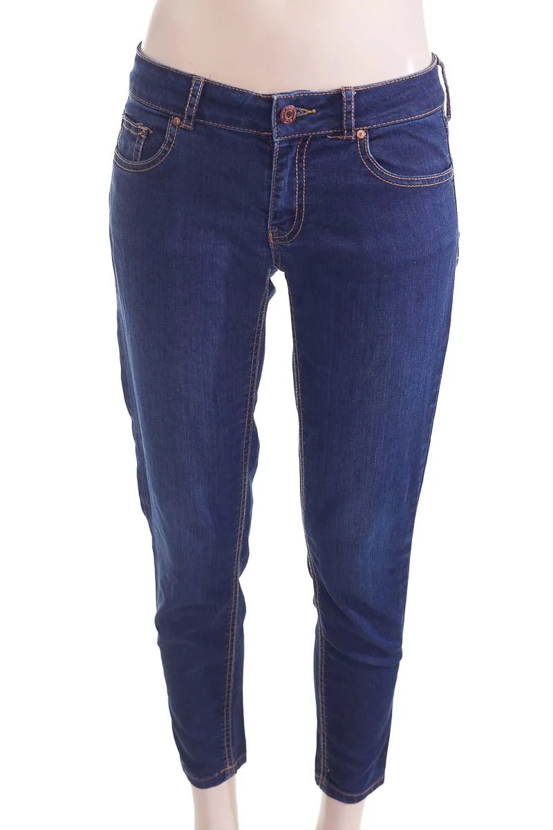 PANTALóN COLOR AZUL  MNG