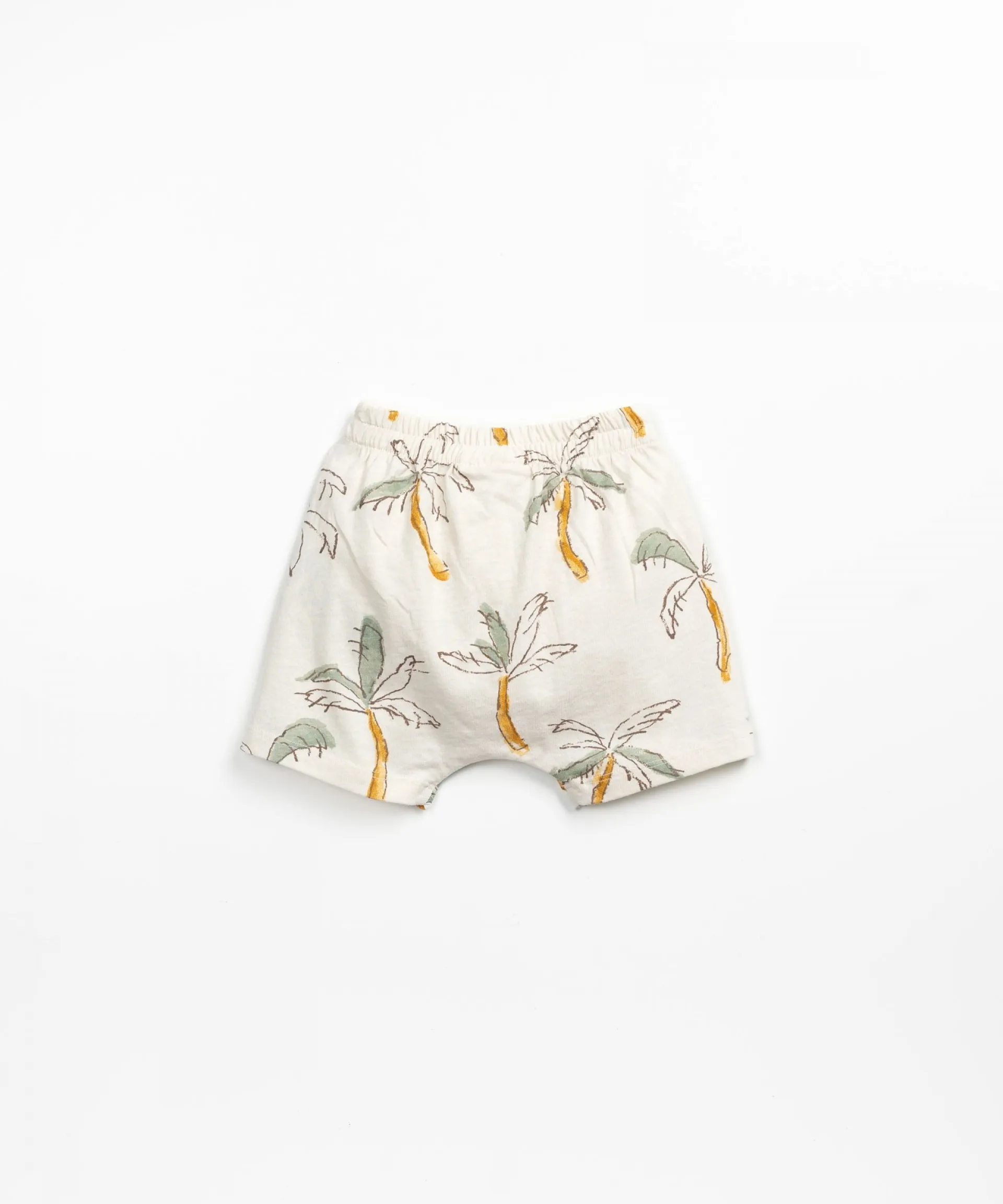 Pantalón corto con estampado de palmeras | Textile Art