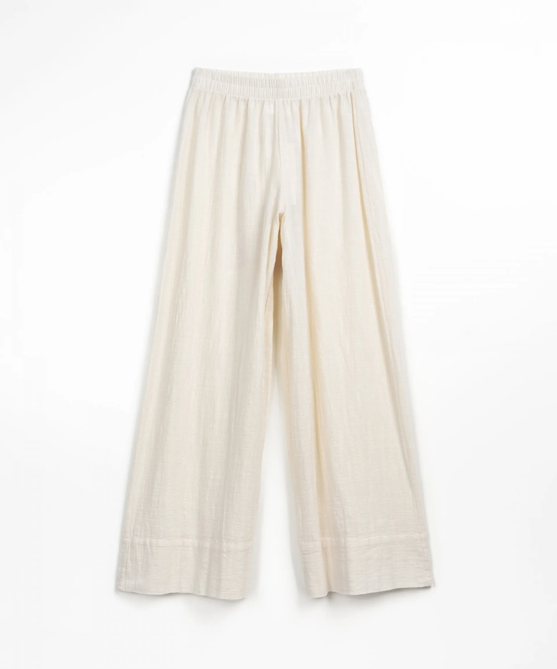 Pantalón de algodón con cintura elástica | Textile Art