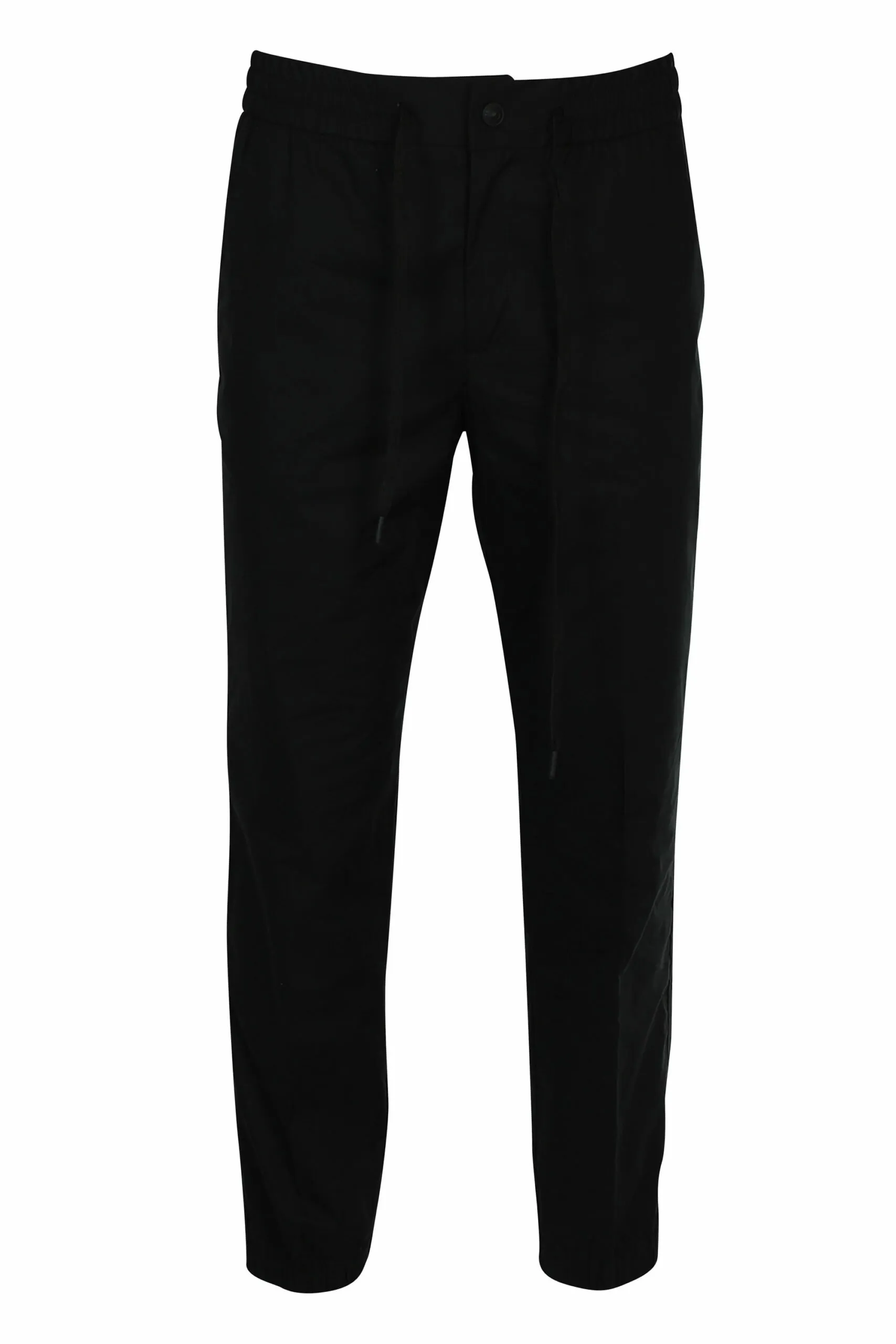 Pantalón negro pesquero con logo