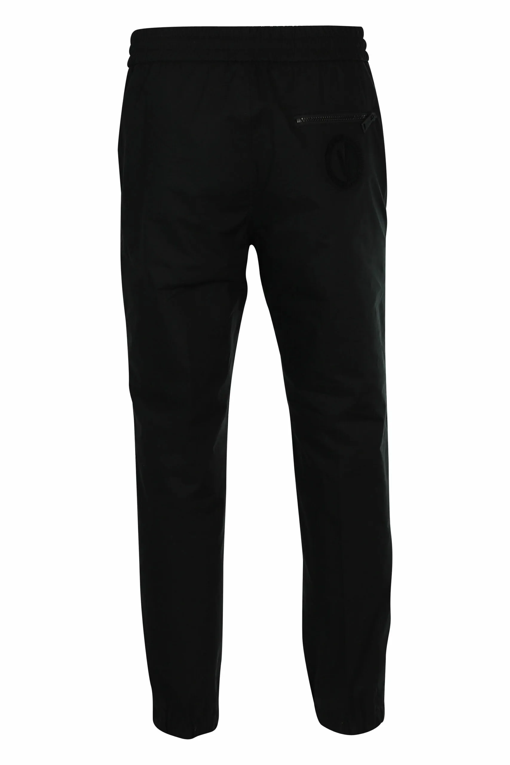 Pantalón negro pesquero con logo