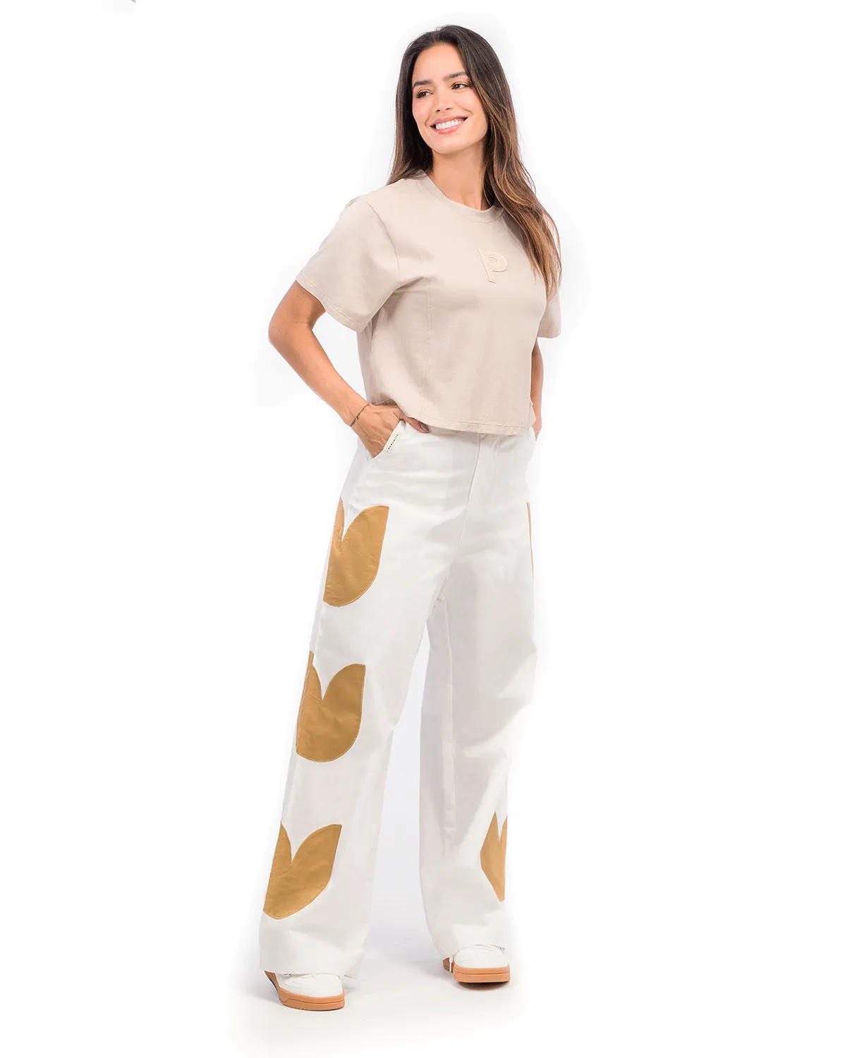 Pantalón Tulipán Beige