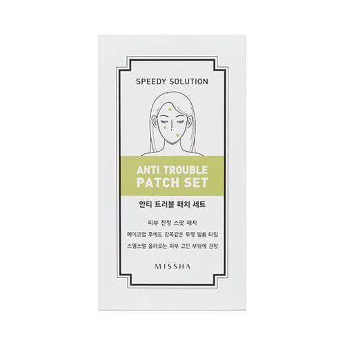 PARCHES MISSHA SPEEDY SOLUTION ANTITROUBLE PATCH SET (8SOBRES X 12 PARCHES)