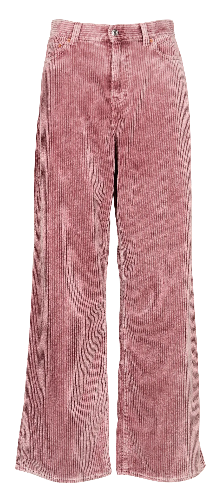 PARTHE  PANTALóN CHINO RECTO DE PANA EN ROSA