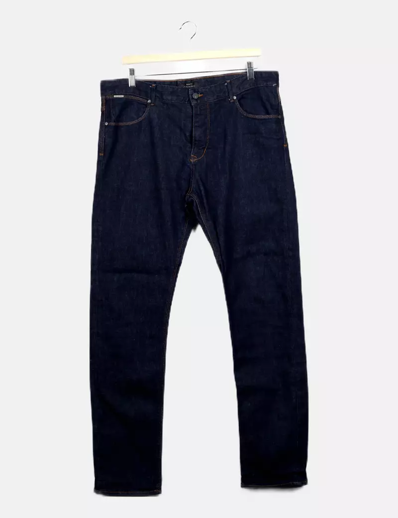 Pedro del Hierro Pantalón azul denim