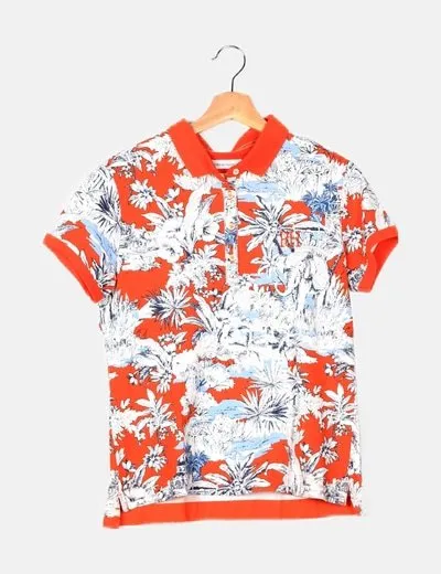 Pedro del Hierro Polo multicolor estampado