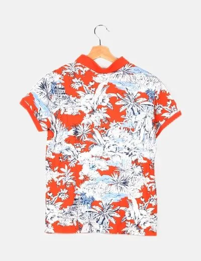 Pedro del Hierro Polo multicolor estampado