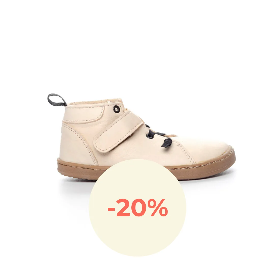 Pegres BF 52U Botines piel BIO – Crema