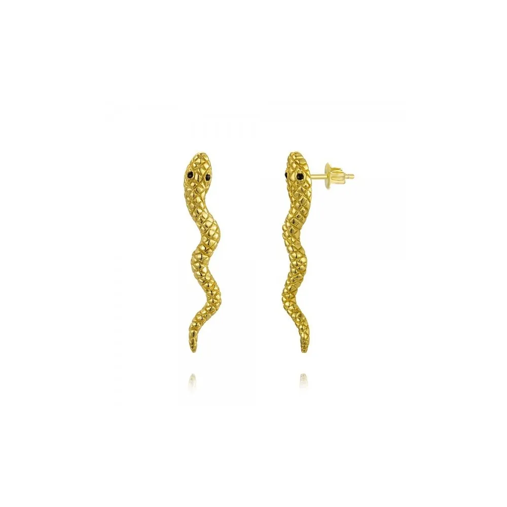 Pendiente Snake Oro
