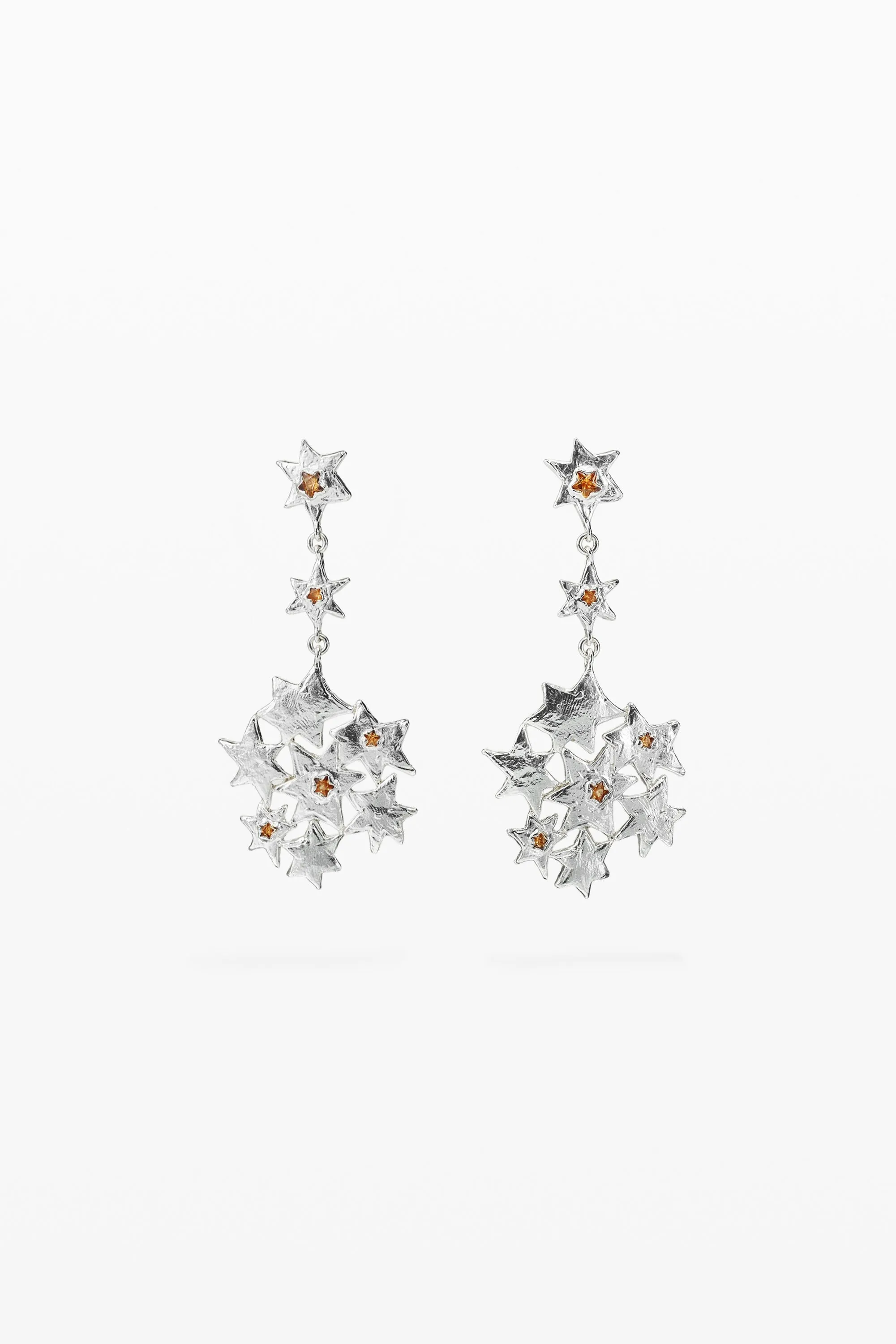 Pendientes largo formación de estrellas Zalio