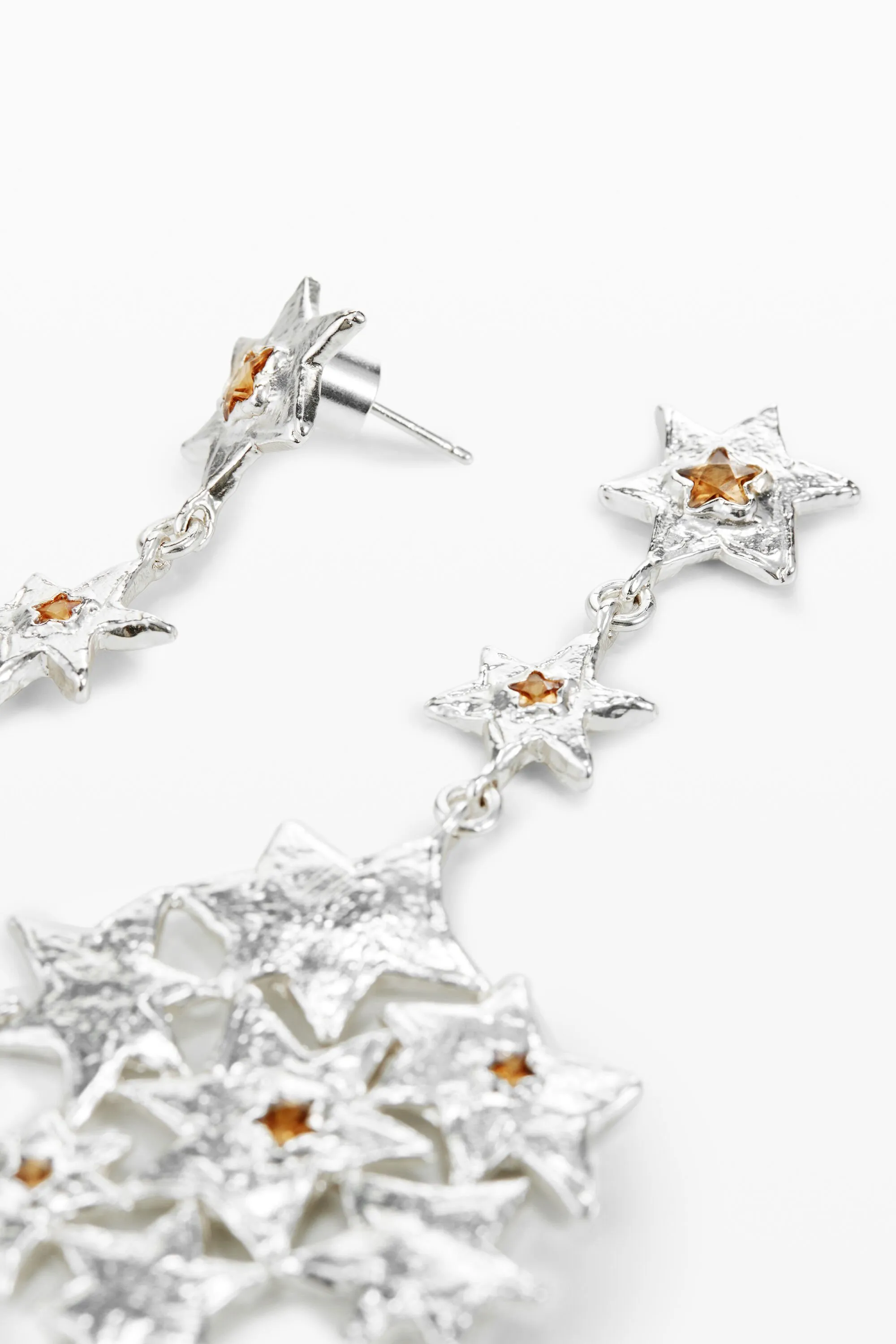 Pendientes largo formación de estrellas Zalio