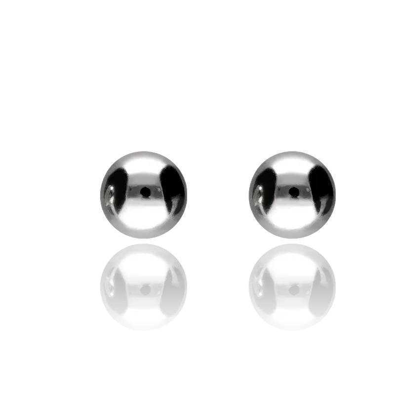 Pendientes "Ball" bola 8 mm oro 18k