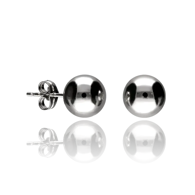 Pendientes "Ball" bola 8 mm oro 18k