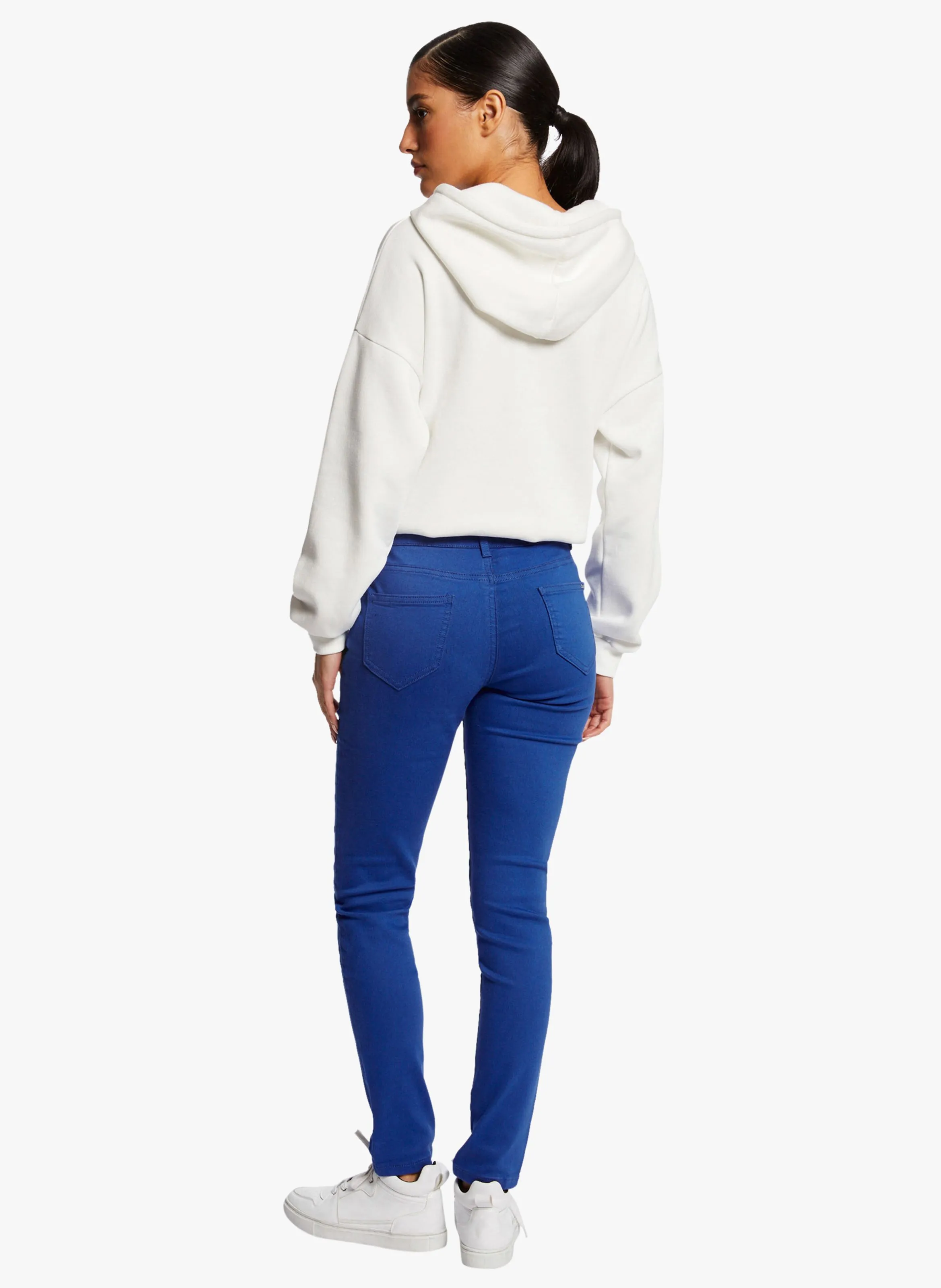 PETRA  PANTALóN SKINNY DE TALLE BAJO EN AZUL